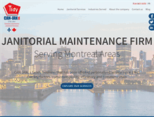 Tablet Screenshot of officecleaningmontreal.com